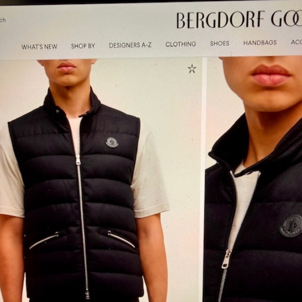 MONCLER Gallienne Gilet Cashmere Blend DownVest, Black, SZ M,IT3, LK NEW,1795$RT - Picture 7 of 15